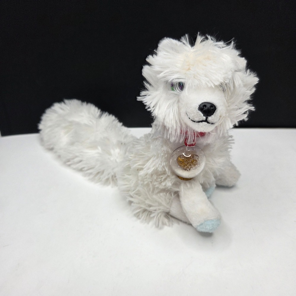 Elf Pets Arctic Fox Plush An Arctic Fox Tradition White 7" Holiday Snow Globe